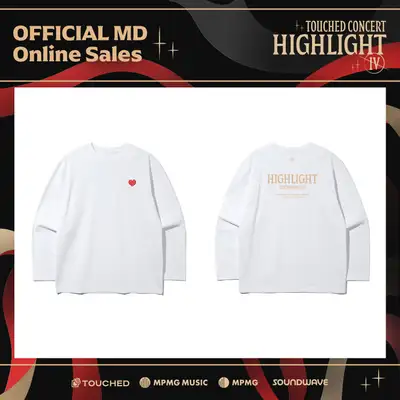 TOUCHED(タッチド) - 単独コンサート [HIGHLIGHT IV] MD 02. ロングスリーブ(WHITE ver.) (LONG SLEEVE)