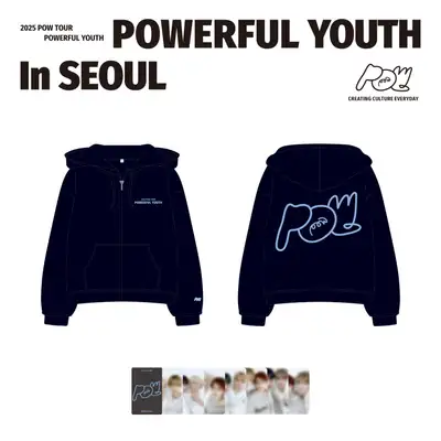 2025 POW TOUR [POWERFUL YOUTH] MD 05. フードジップアップ (HOOD ZIP-UP)