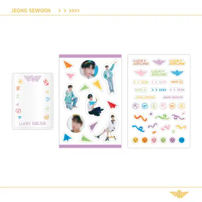 JEONG SEWOON [LUCKY AIRLINE GATE 4] FANMEETING MD - TOPLOADER+DECO SET