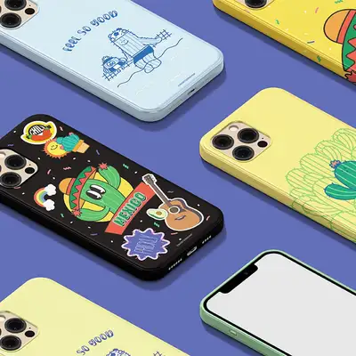 【ウェブトゥーンショップ】サボテンイラスト ハードケース 6種 / ウェブトゥーン ケース / スマホケース