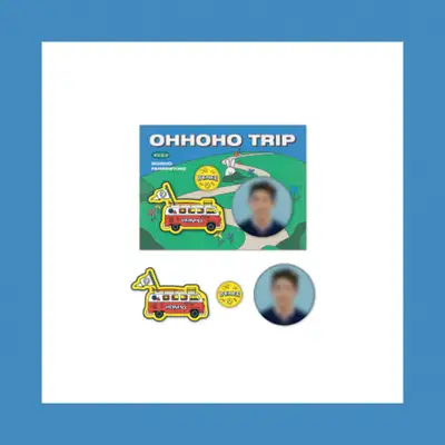 ウォンホ(WONHO)[OHHOHO TRIP]オフィシャルMD - ピンバッジ&ワッペンバッジセット PIN BUTTON & WAPPEN BADGE SET