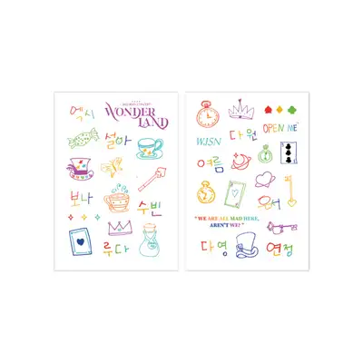宇宙少女(WJSN) [WONDER LAND] 2022 WJSN CONCERT 官方周邊 - 紋身貼紙 TATTOO STICKER