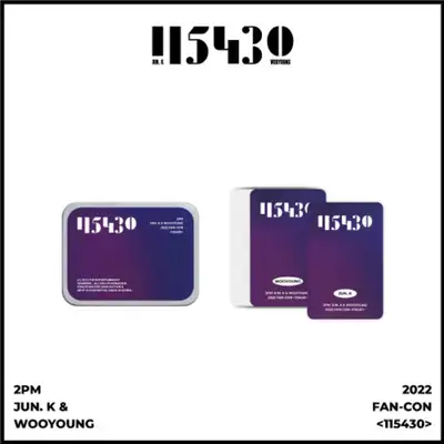 2PM JUN. K & WOOYOUNG 2022 FAN-CON [115430] オフィシャルグッズ ティンケース & フォトカードセット