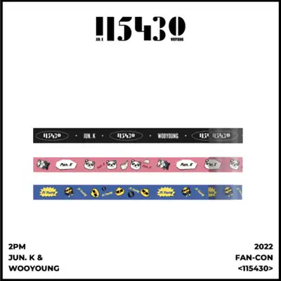 2PM JUN.K & WOOYOUNG 2022 FAN-CON [115430] OFFICIAL GOODS マスキングテープセット