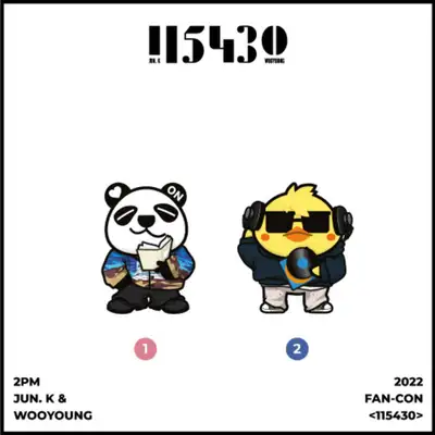 2PM JUN.K & WOOYOUNG 2022 FAN-CON [115430] OFFICIAL GOODS マグネットセット