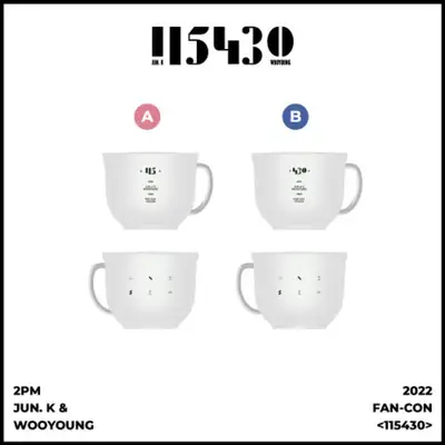 2PM JUN.K & WOOYOUNG 2022 FAN-CON [115430] OFFICIAL GOODS シリアルカップ CEREAL CUP