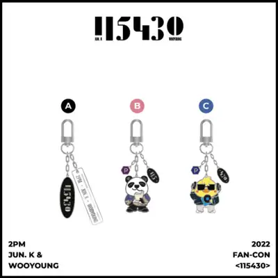 2PM JUN.K & WOOYOUNG 2022 FAN-CON [115430] OFFICIAL GOODS キーリング