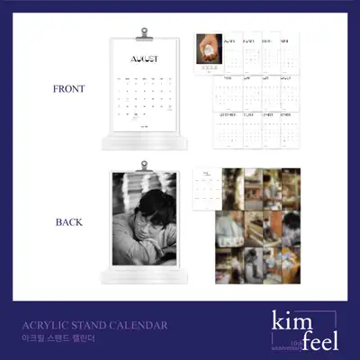 金韻娪 (KIM FEEL) [10週年紀念] 官方商品 - 壓克力立架日曆 ACRYLIC STAND CALENDAR