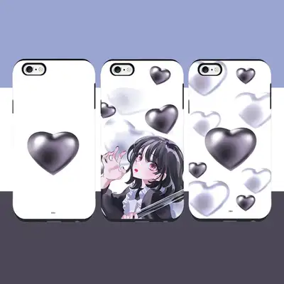 [銀砂] little eye patch チェッカーボード メイド タフケース 3種