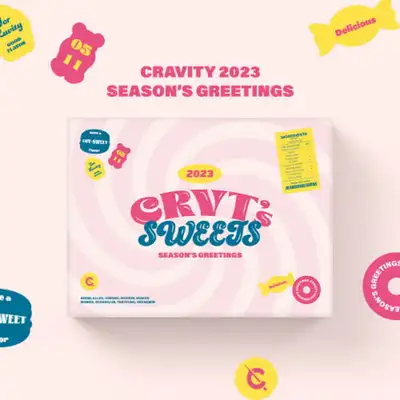 [特典配布] クラビティ(CRAVITY) - 2023 SEASON'S GREETING [CRVT's SWEETS] ** 未公開セルカフォトカード9種中2種ランダム + 未公開フォト葉書9種中1種ランダム配布