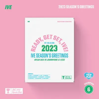 【特典付き】IVE(アイブ) - 2023 SEASON'S GREETINGS [READY, GET SET, IVE!] ** 未公開セルカフォトカード6種中2種ランダム + 未公開フォト葉書6種中1種ランダム特典付き