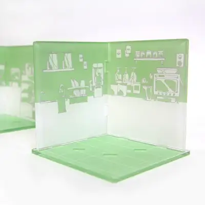 【ウェブトゥンショップ背景ジオラマ】カフェ_ROOM チャム 2種 / アクリルグッズ / 背景チャム
