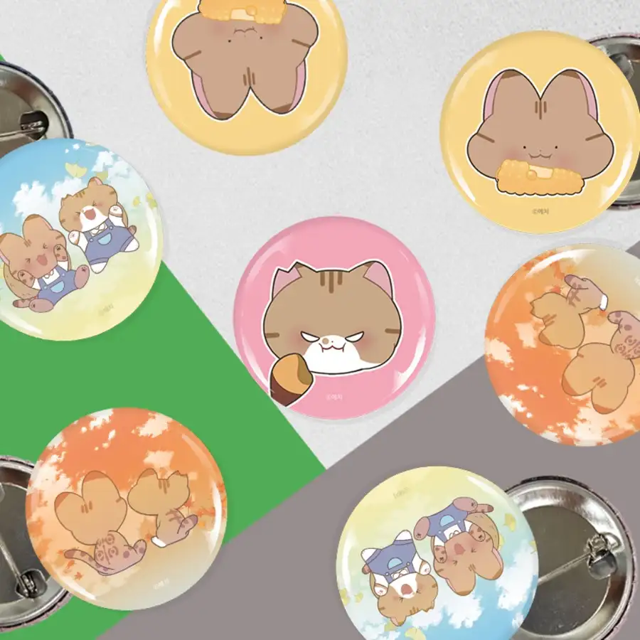 【アオンアオン】かわいくオン!ポイントボタン4種 44mm
