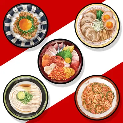 [세현의音食図鑑] 食欲をそそるアクリルトゥーンソケット 10種 / スマートフォン スタンド