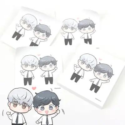 [Winter Passes, Cherry Blossoms] Taesung & Haebom Sticky Notes (Set of 2)