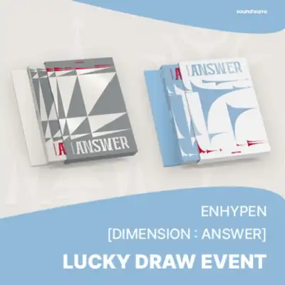 [Lucky Draw] ENHYPEN - [DIMENSION : ANSWER] (Random 1 of 2 Versions) **3 Lucky Draw Entries with 2-Album Set Purchase