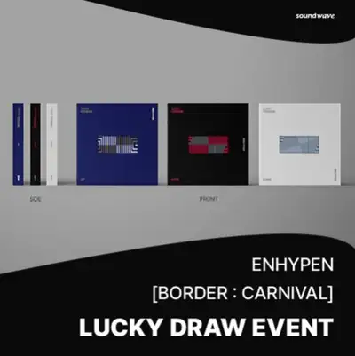 [Lucky Draw] ENHYPEN - [BORDER : CARNIVAL] (Random from 3 Versions) **Set of 3 Includes 4 Lucky Draw Entries
