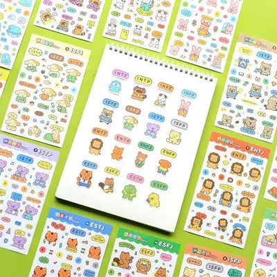 かわいい MBTI スティッカー（デコスティッカー）