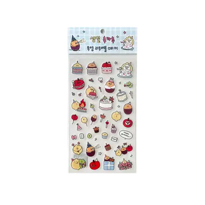 Birthday Cheers Transparent Removable Sticker