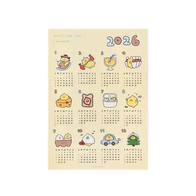 2026 Triangular Calendar Poster