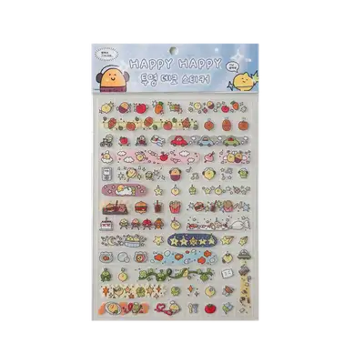 Happy Happy Transparent Deco Sticker