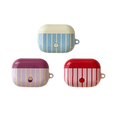 Three-Sided Stripe AirPods Case