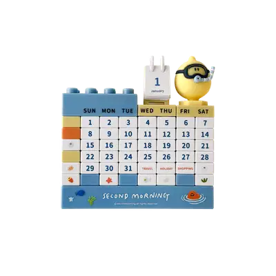 Triangle Perpetual Calendar Block