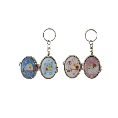 Triangle Pendant Mirror Keyring