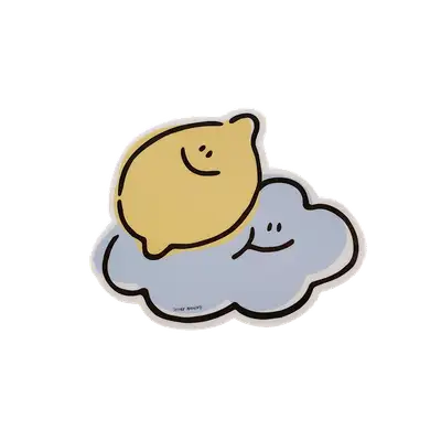 Lemony & Cloud Mouse Pad