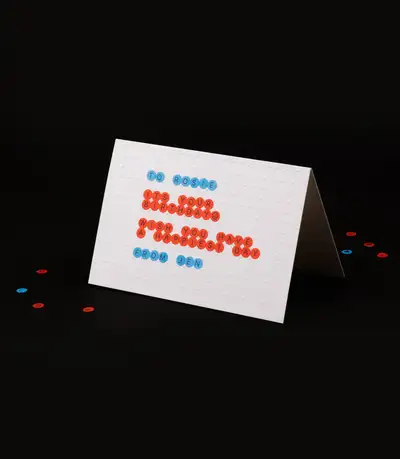 ABCステッカーメッセージカード