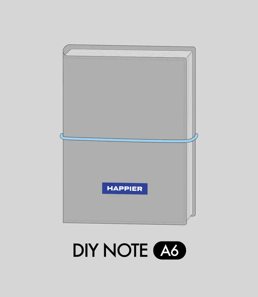 【套装】Happier label DIY笔记本_A6