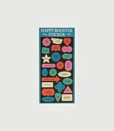 Happy booster sticker