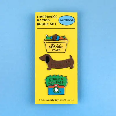 [バッジ] Happiness action badge set_OUTDOOR
