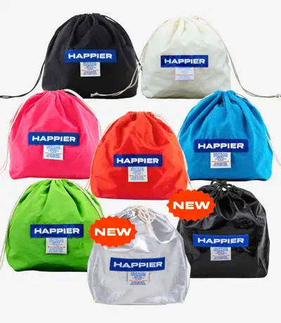 [Pouch] Happier label 幸运收纳包_L