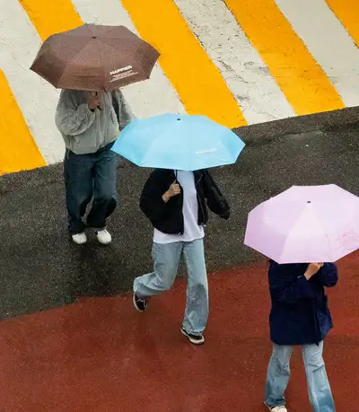 Happier label 折りたたみ傘