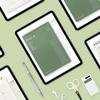 [即时发送] GoodNotes PlanB学习规划器 100天