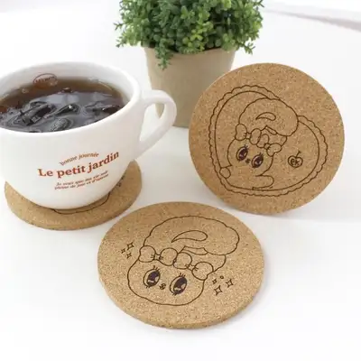 エスターバニー シンプル コルクコースター