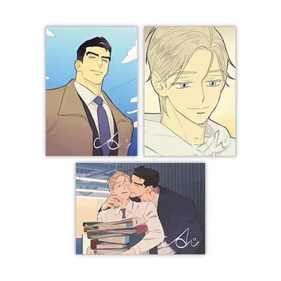 A1 作家展 今から社内恋愛 ネタバラし A5 イラスト色紙セット(3種)