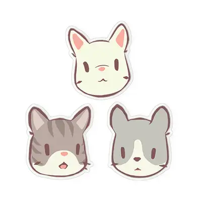 猫とスープ アクリルVグリップ