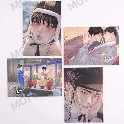 夜話帖 A5イラスト色紙セット(4種)