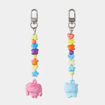 Bead DIY Keyring 2 Types (Random Color)