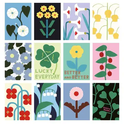 Paper plants_Postcards_Spring