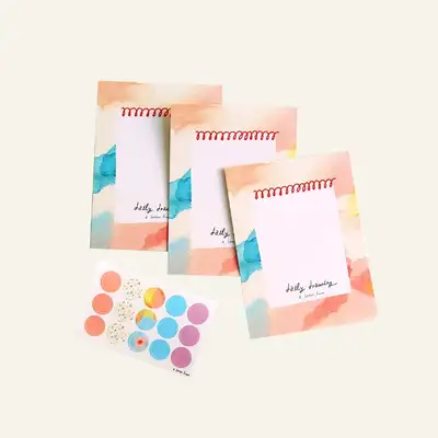 Watercolor memo paper