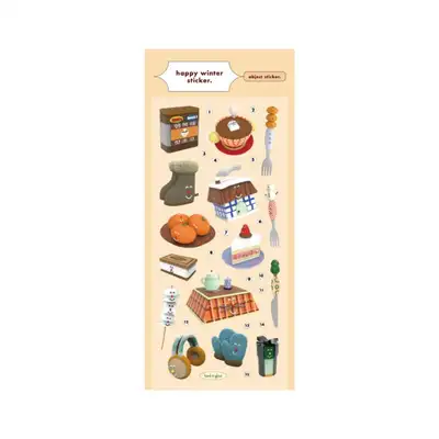 happy winter sticker