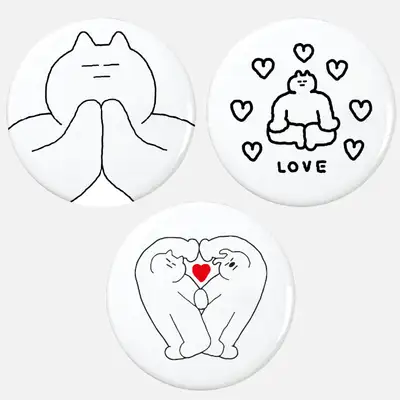 SOSO Pin Button Round M (60mm)