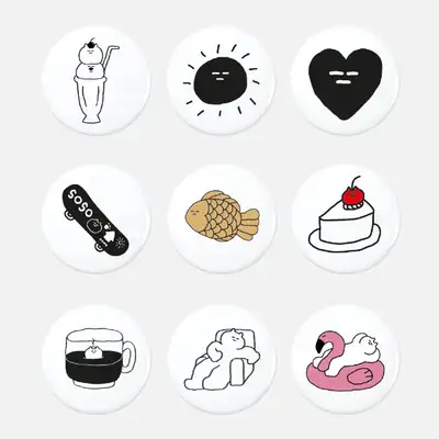 SOSO Pin Button Round S (32mm)