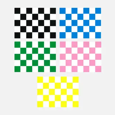 Message Card - Checkerboard 5 Color