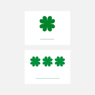 Message Card - Clover 2 Types