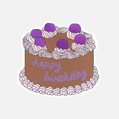 Cake Card - Blueberry Chocolate
