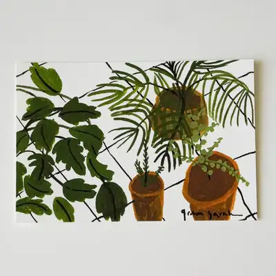 Postcard - Balcony Plants